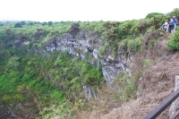 Overlooking the crater